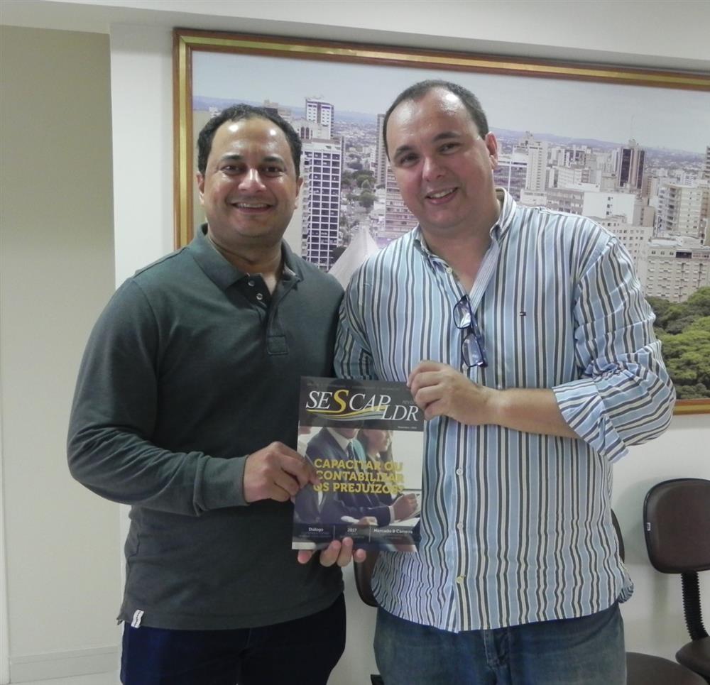 Vice-prefeito de Londrina em visita ao Sescap-Ldr